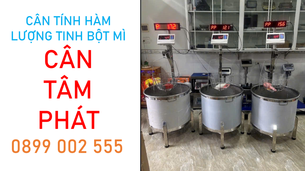 cân điểm bột mì
